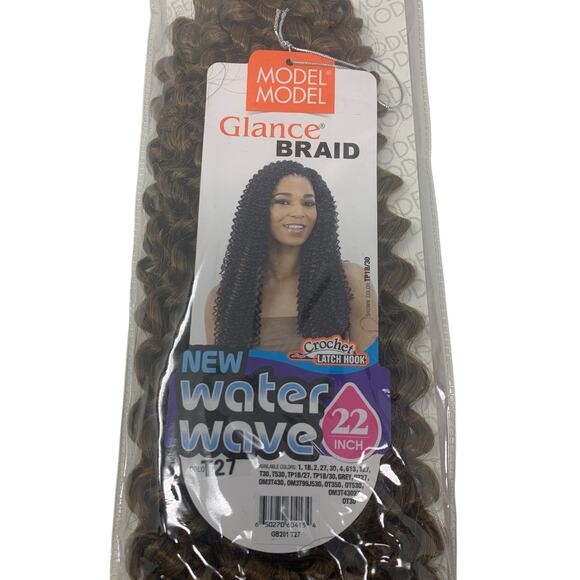 Model Model Glance Braid New Water Wave 22'' Color T27 Dark to Light - Picture 3 of 6